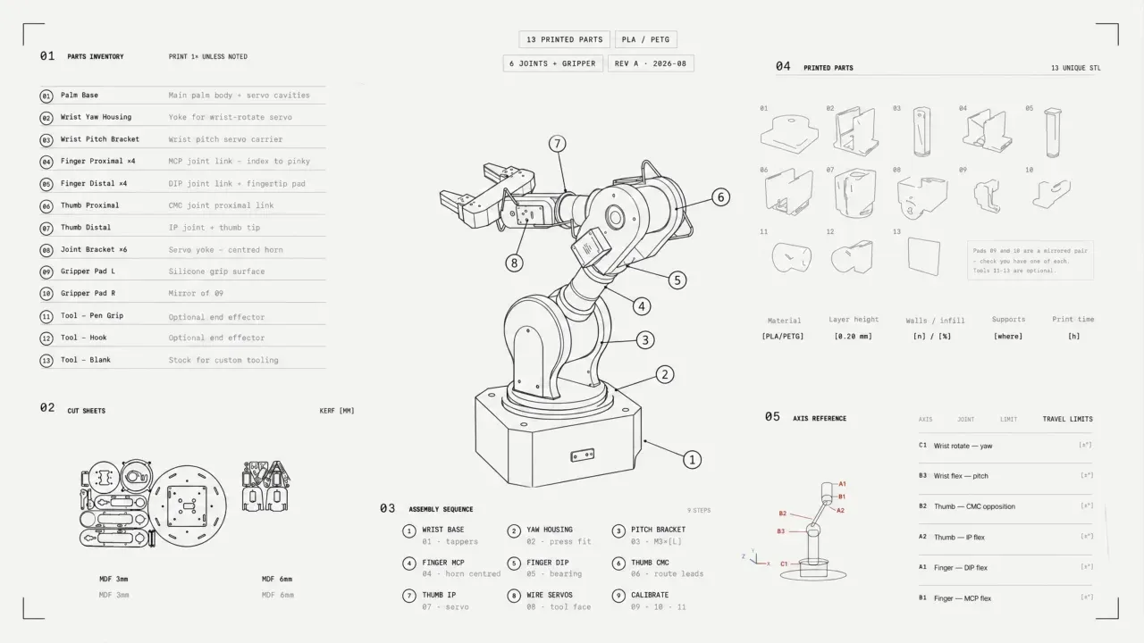 The numbered drawing in the film.