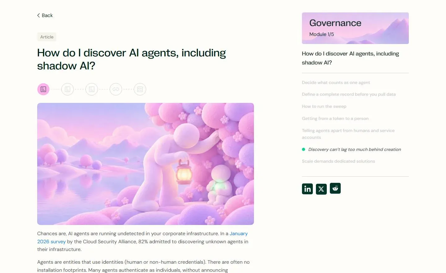 How do I discover AI agents, including shadow AI?, the article on token.security, with this scene at its head.