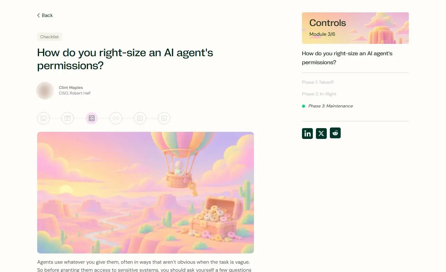 How do you right-size an AI agent's permissions?, the article on token.security, with this scene at its head.