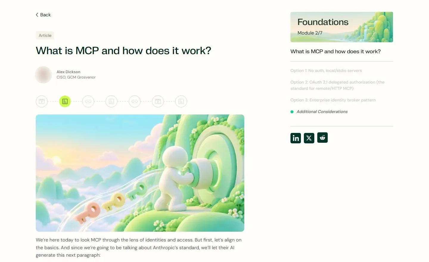 What is MCP and how does it work?, the article on token.security, with this scene at its head.