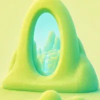 A green portal, the closest take to the Foundations card.