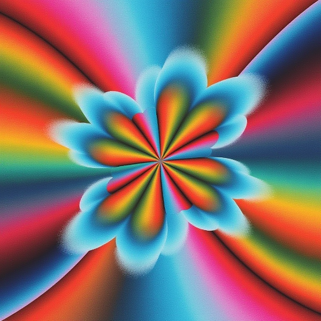 An abstract pattern generated with a custom Plnty LoRA